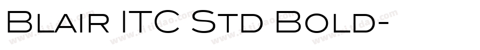 Blair ITC Std Bold字体转换